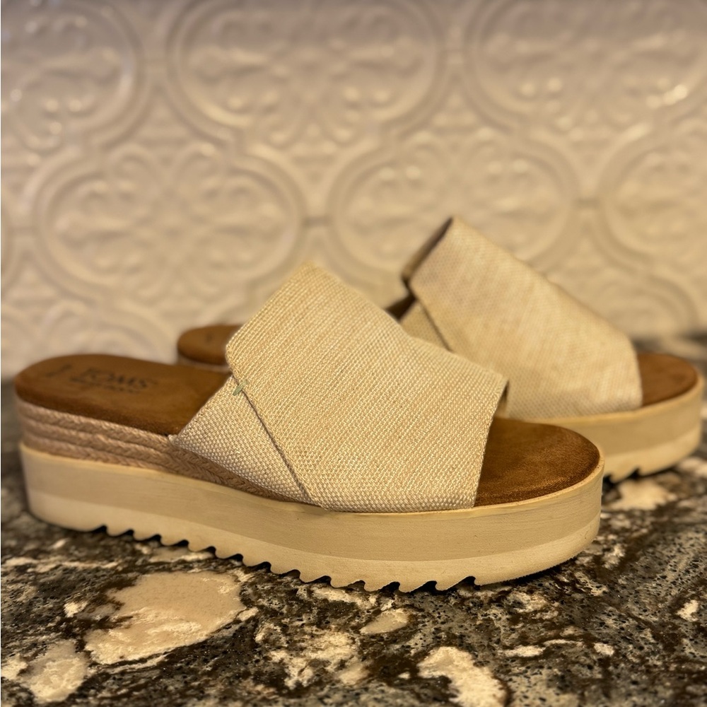 Toms Diana Mule Wedge Sandal